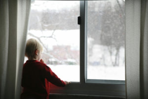 Child Window Winter